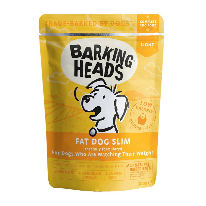 BARKING HEADS Wet Fat Dog Slim lieknėjantiems 300g Pouch